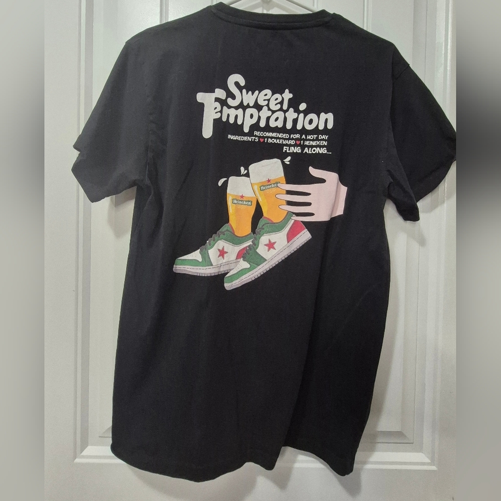 Mens Heineken Converse T Shirt Size Large